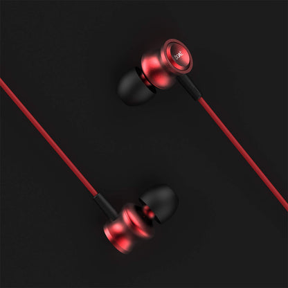 boAt Bassheads 152 in Ear Wired Earphones with Mic(Raging Red)