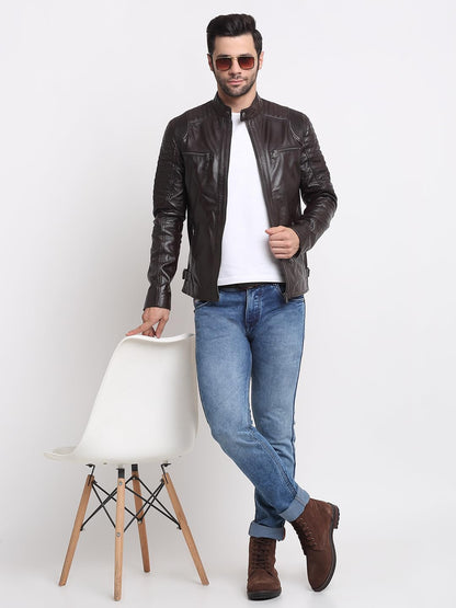 TEAKWOOD LEATHERS Men’s Casual Stylish Leather Jacket