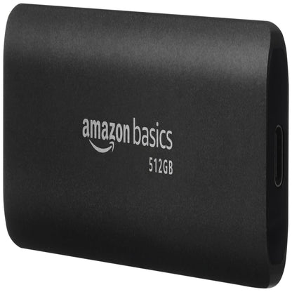 amazon basics 512 GB Portable SSD | Type C Compatible NVMe Drive | Upto 950 MB/s | PC, Mac and Smartphone Compatible