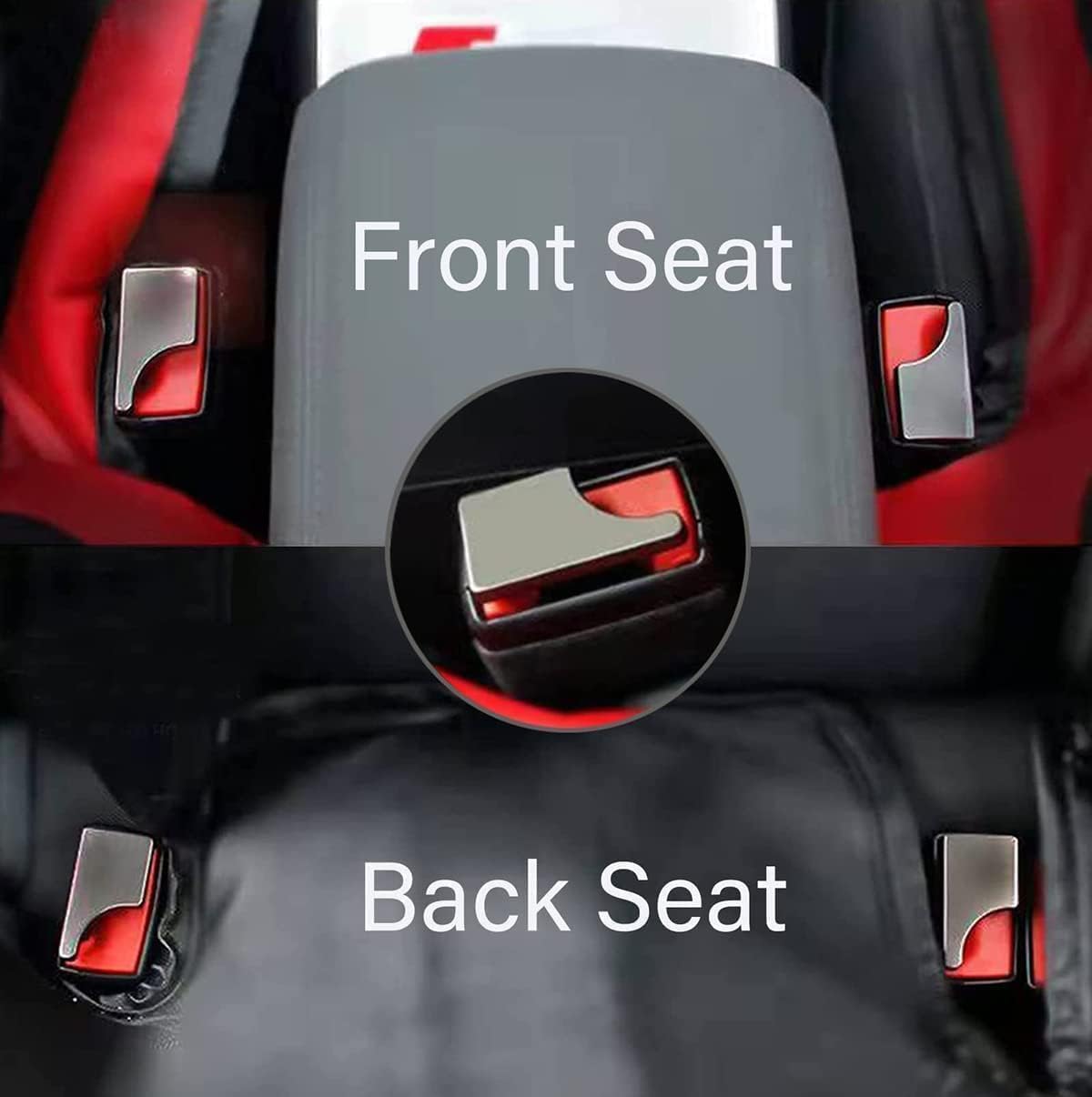 Seat Belt Cover Shoulder Pad installed on front seat as well as on back seat