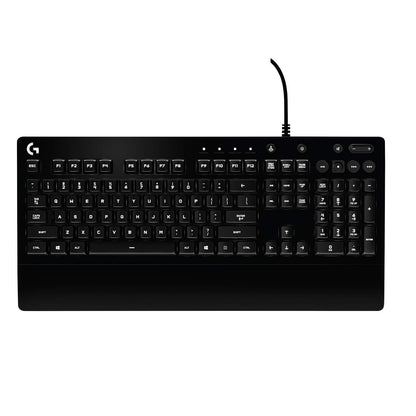 Logitech G213 Prodigy USB Gaming Keyboard, LIGHTSYNC RGB Backlit Keys, Spill-Resistant, Customizable Keys, Dedicated Multi-Media Keys - Black