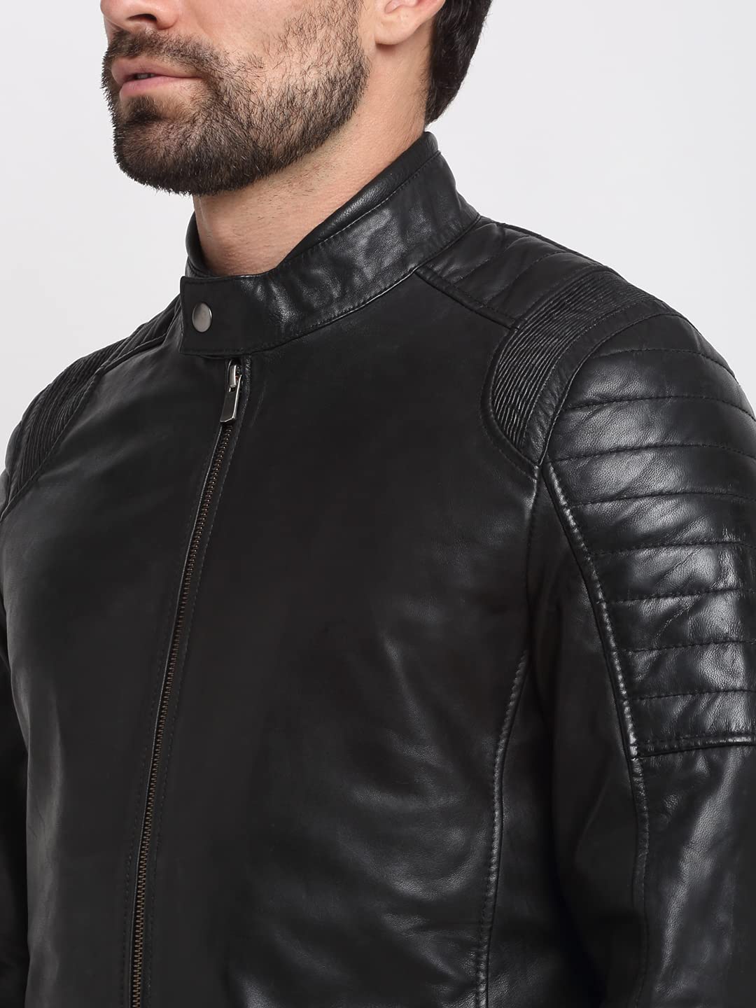 Teakwood Genuine Leather Fashion Biker Jacket