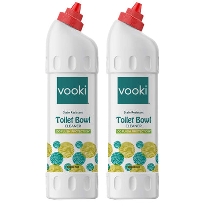 Vooki Ecofriendly Toilet Cleaner, 100 Flush Protection Toilet Bowl Cleaner Liquid - 500 Ml (Pack of 2)