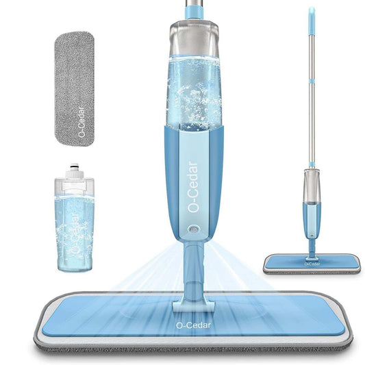 Stainless Steel Microfiber Floor Cleaning Spray Mop with Removable Washable Cleaning Pad and Integrated Water Spray Mechanism,360 Degree Easy Floor Cleaning i31(Multicolour)