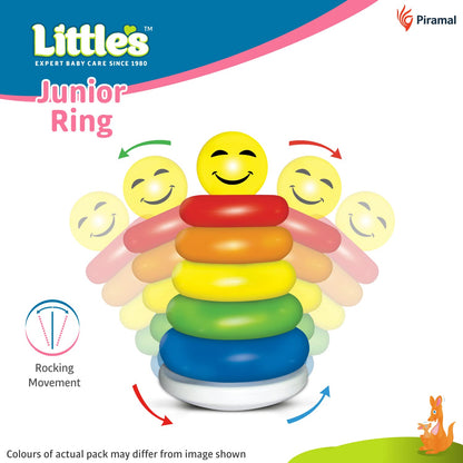 Little's Junior Ring | Stacking Toys for Kids | 6 rings Multi-Colour Kids Toys | Colorful Toddler Activity Toys | Baby toys | Motor and Reasoning skills