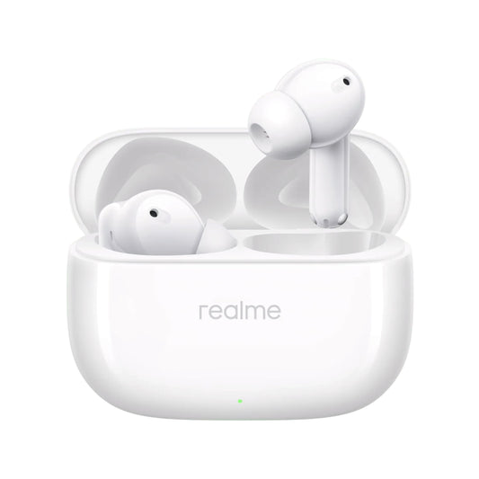 realme Buds T310 Truly Wireless in-Ear Earbuds with 46dB Hybrid ANC, 360° Spatial Audio, 12.4mm Dynamic Bass Driver, Upto 40Hrs Battery and Fast Charging (Agile White)