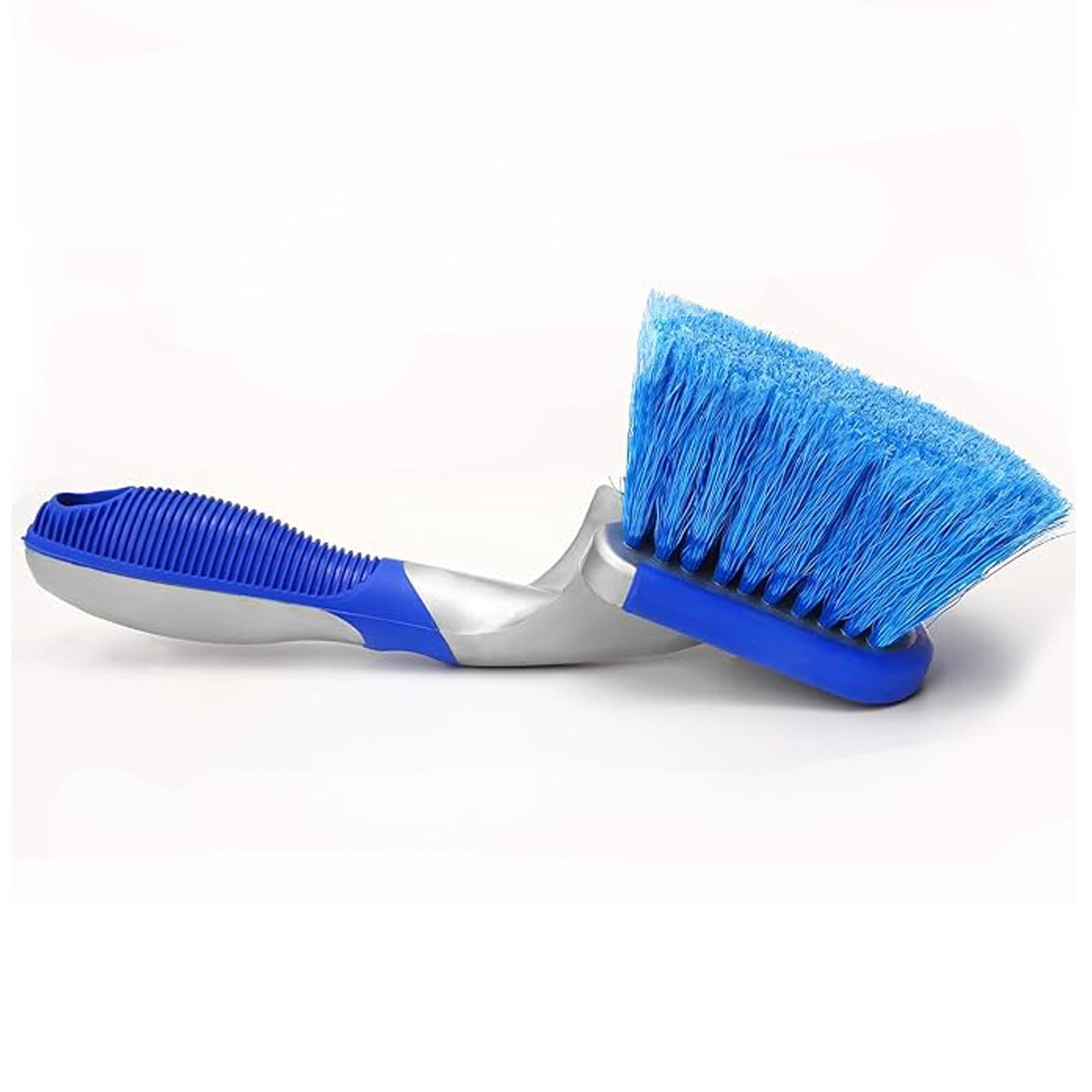 NIKAVI Blue Tyre Cleaning Brush Tyre Detailing Brush for Car Cars Trucks Pickup Trucks, Motorcycles,Vans, Buses, Trailers, Off-Road Vehicles, Bicycles, etc..