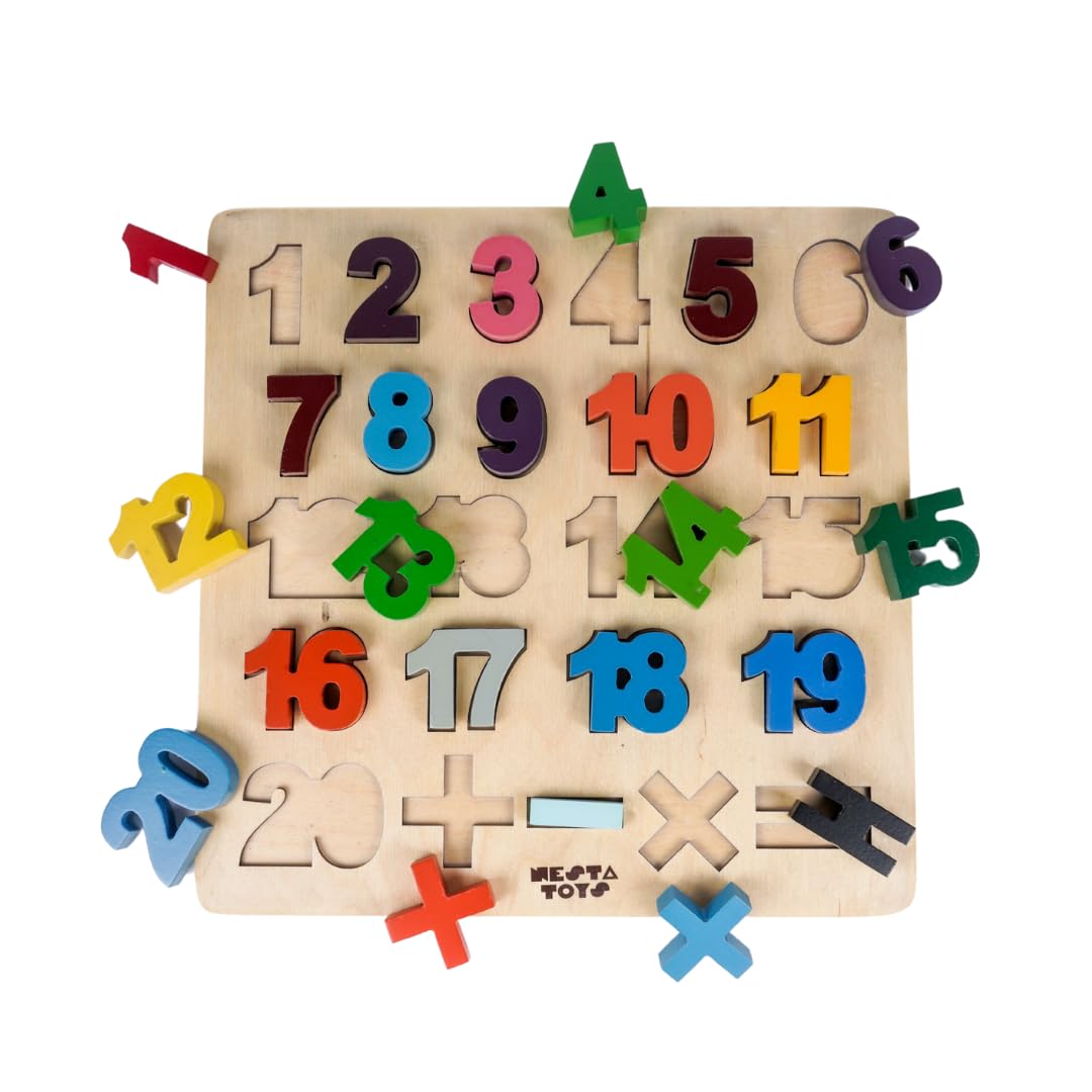 NESTA TOYS - Wooden Number Puzzle Toys