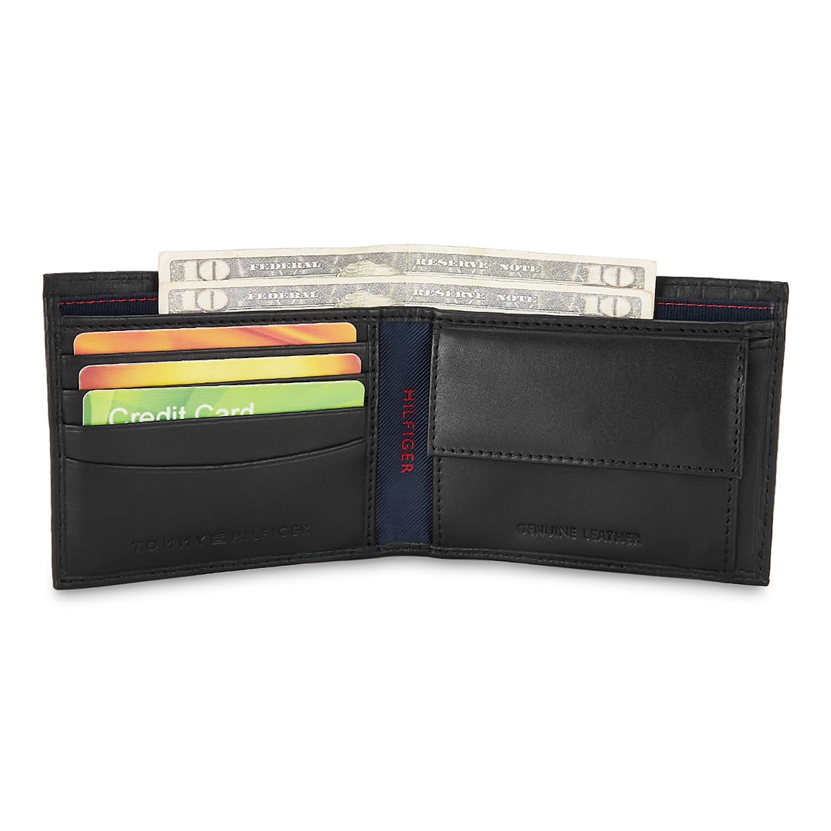 Tommy Hilfiger Castell Black Leather Men's Wallet