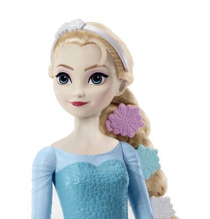 Disney Frozen Toys, Elsa Fashion Doll in Signature Blue Dress and 9 Accessories Inspired by Frozen Movies, Gifts for Kids