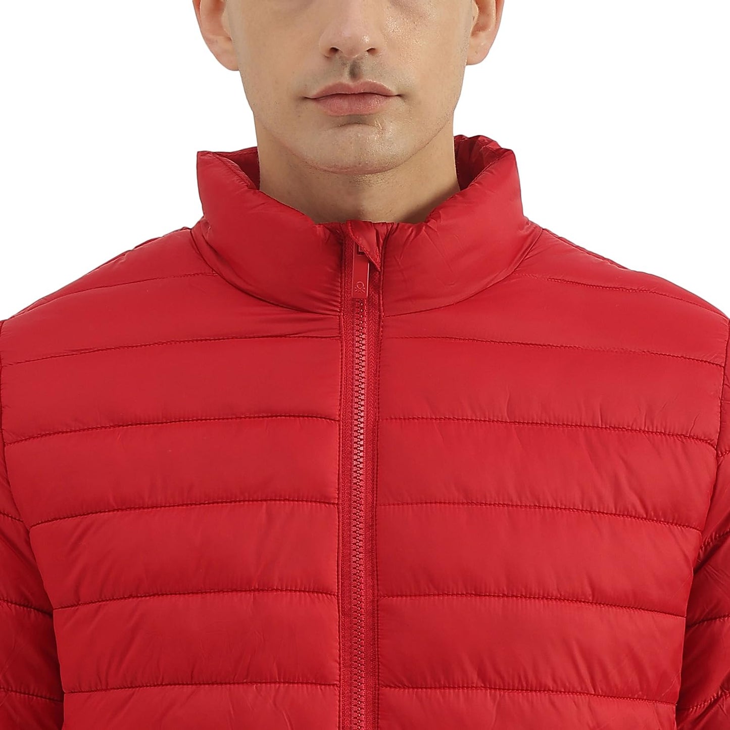 UNITED COLORS OF BENETTON Regular Fit High Neck Solid Puffer Jacket