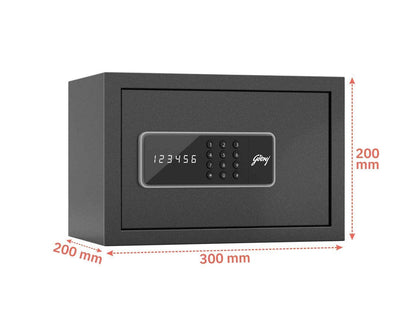 Godrej Security Solutions Godrej 8 litres Home Safe Digital Locking Systems (Digi, Ebony, Nannan, Grey)