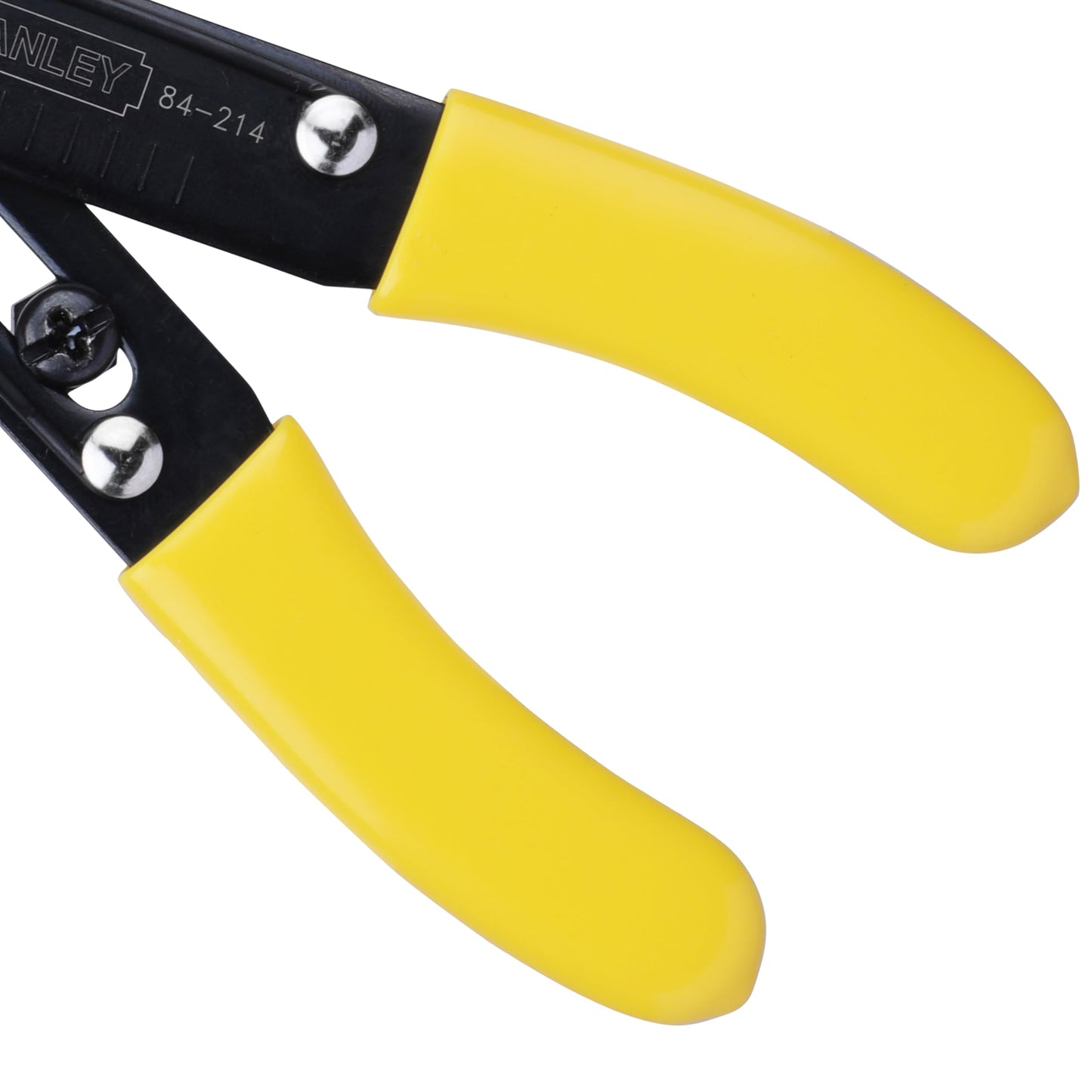 STANLEY 84-214-22 5.25'' 130 mm Wire Stripper Ideal for Cutting, Stripping Speaker Wires & Appliance Cords for Home, DIY & Professional Use, YELLOW & BLACK