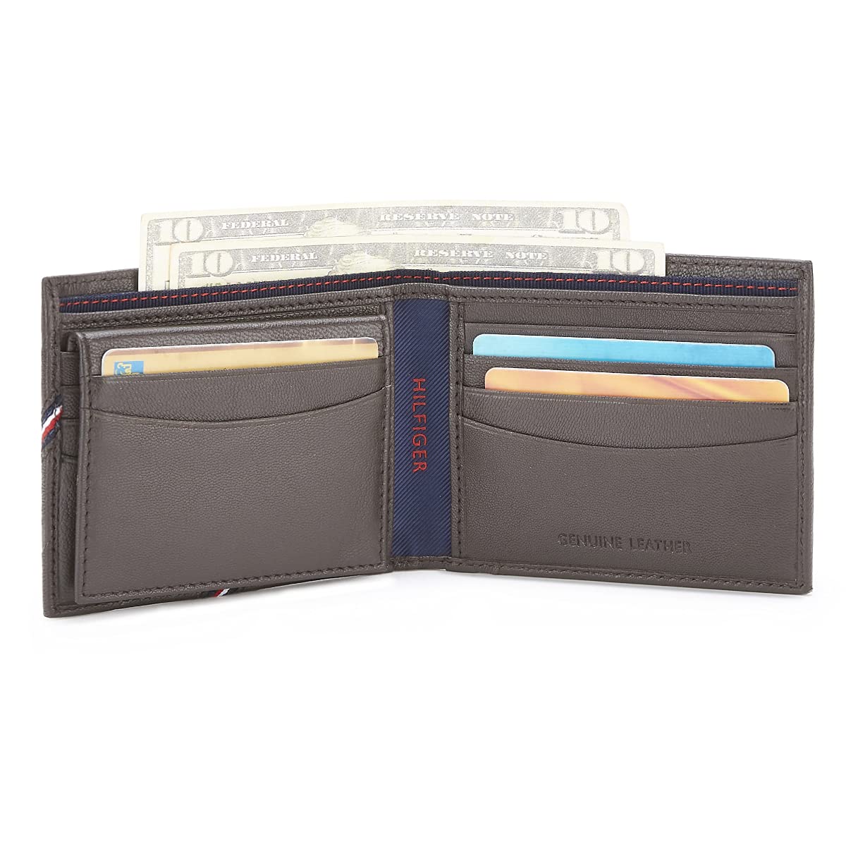 Tommy Hilfiger Bradyn Mens Passcase Wallet Brown