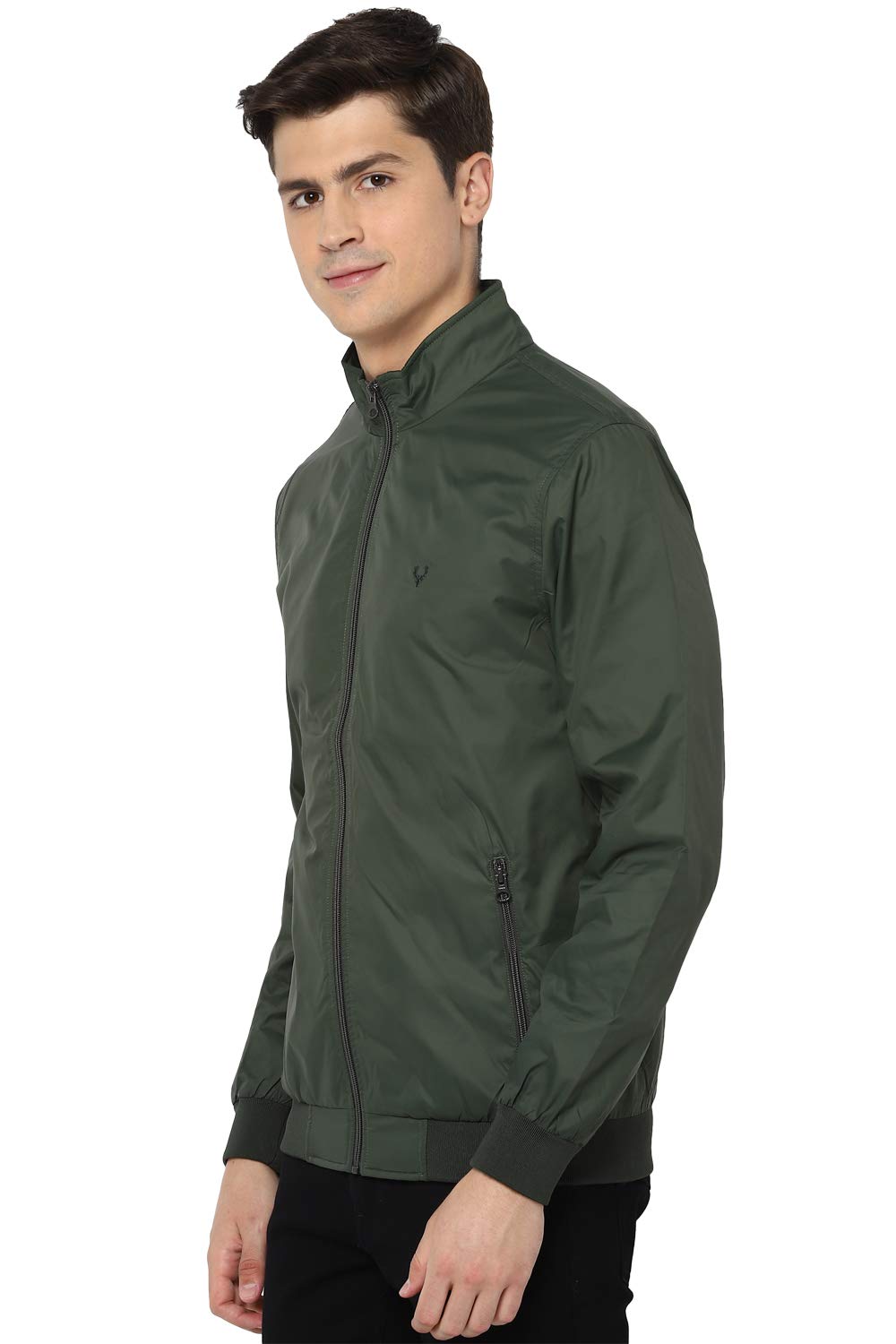 Allen Solly Polyester Men's Standard Length A-Line Coat Jacket