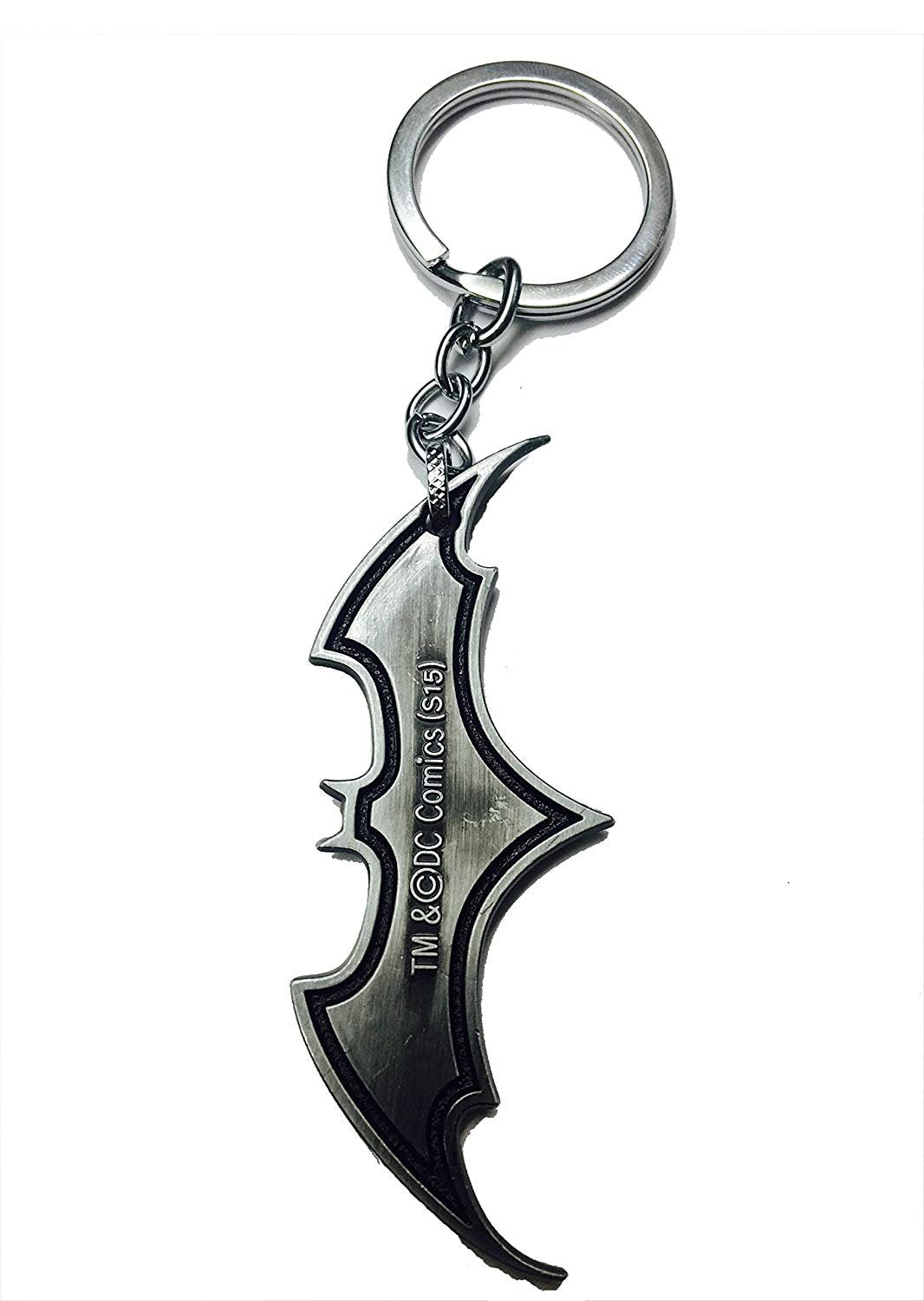 Back side of Mystique Batman Classic Logo Keyring