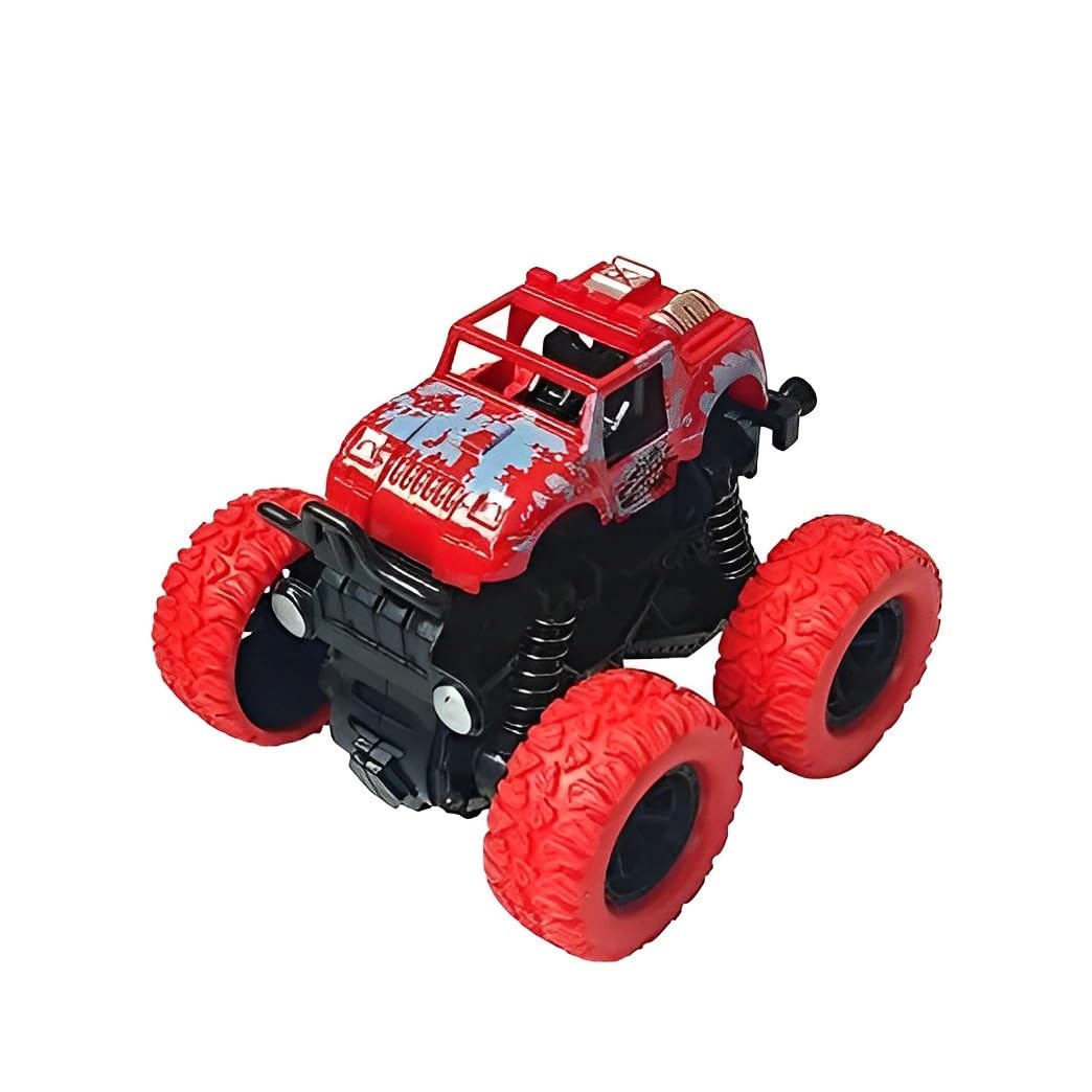 GRAPHENE Friction Powered Monster Truck Toy, Push & Go 4WD Off-Road Car for Kids, Amazing Stunts, All-Terrain Grip, Vibrant Colors, for Boys & Girls, Birthday, Christmas, Fun Play