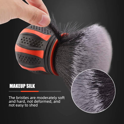 Ultra Soft Detailing Brush, Car Detail Brush, Orange Handle XL Synthetic Brush - Ultra Soft Bristles, Comes with Storage Rack, Covers Large Area Inside or Outside Vehicles