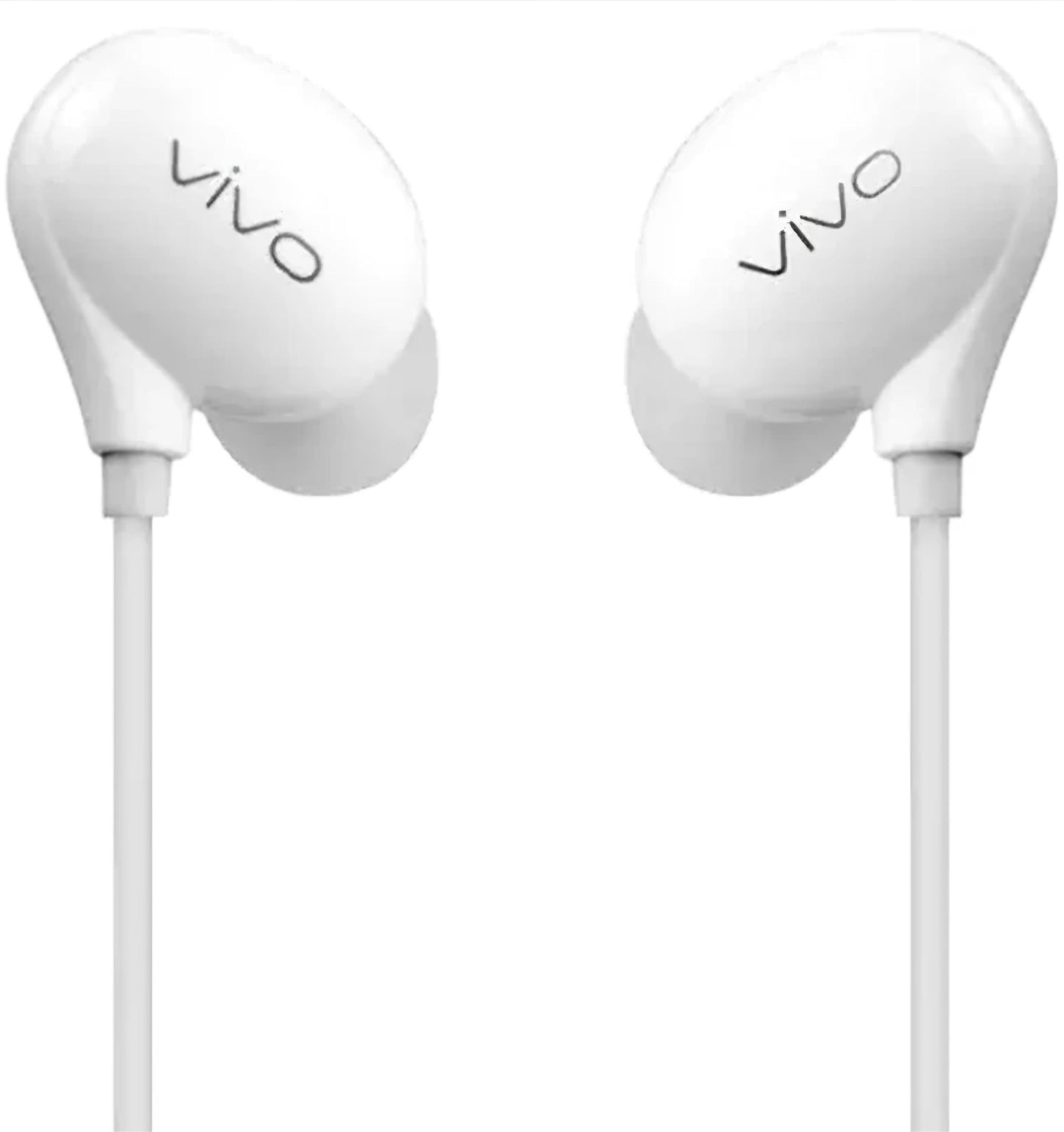 vivo Xe710 Wired Type C Earphones with Mic for Clear Calling, Powerful Audio,1.25M Cable (White, in The Ear) - in Ear