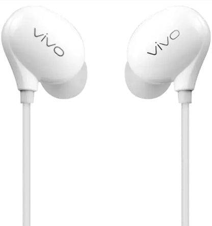 vivo Xe710 Wired Type C Earphones with Mic for Clear Calling, Powerful Audio,1.25M Cable (White, in The Ear) - in Ear