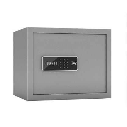 Godrej Security Solutions Forte Pro 30 litres Digital Electronic Safe Locker for Home & Office with Motorized Locking Mechanism (Light Grey)