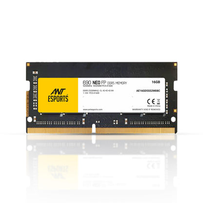 Ant Esports 690 NEO FP 16GB (1 * 16GB) DDR5 5200 MHz CL 42-42-42-84 262-PIN SO-DIMM Laptop Memory - AE16GD5S52M08C