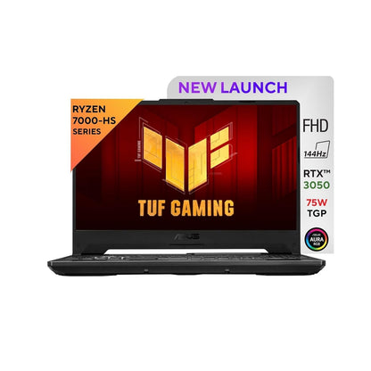 ASUS TUF Gaming A15, Ryzen 7 7435HS, 15.6-inch (39.62 cm) FHD 144Hz, Gaming Laptop (16GB RAM/512GB SSD/NVIDIA GeForce RTX 3050/Windows 11/48WHr/Graphite Black/2.3 Kg), FA506NCR-HN054W