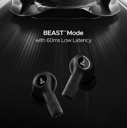 boAt Nirvana Ion Truly Wireless in Ear Ear Buds w/ 120 HRS Playback,Crystal Bionic Sound w/Dual EQ Modes, 4 Mics ENx™ Technology, in Ear Detection, Hearables App, IPX4 Ear Buds TWS (Charcoal Black)