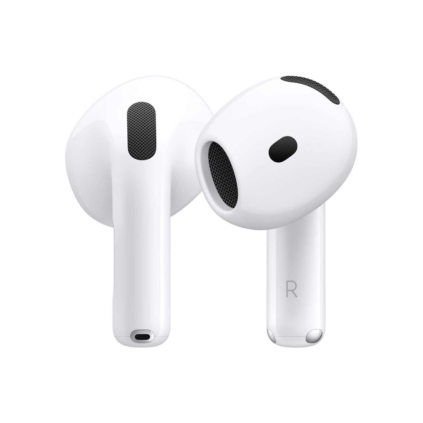 Apple AirPods 4 Wireless Earbuds, Bluetooth Headphones, Personalised Spatial Audio, Sweat and Water Resistant, USB-C Charging Case, H2 Chip, Up to 30 Hours of Battery Life, Effortless Setup for iPhone