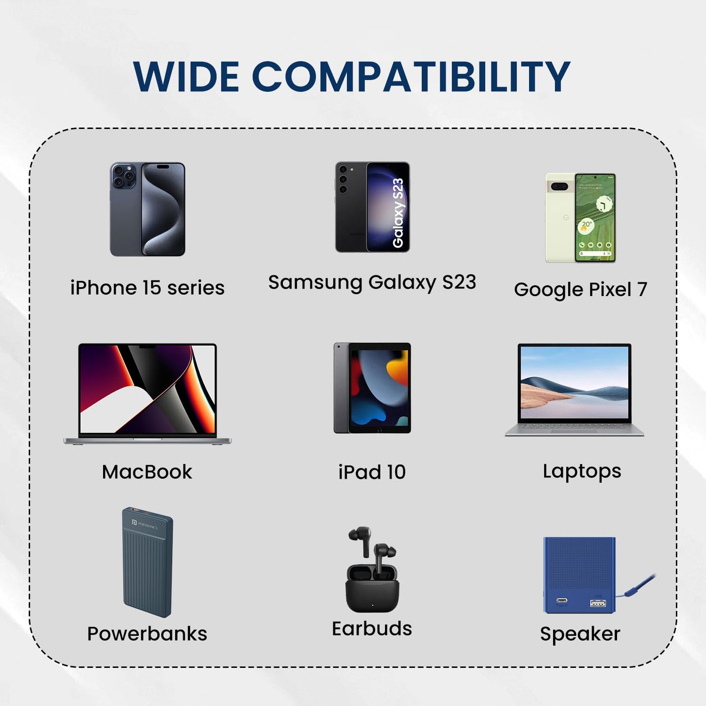 Portronics Upgraded Konnect Recoil 100W Type C to Type C Retractable Cable, PD Fast Charging, Retractable Charging Cable, Fast Data Transfer, Compatibility with iPhone 15 Series & Type C Smartphones