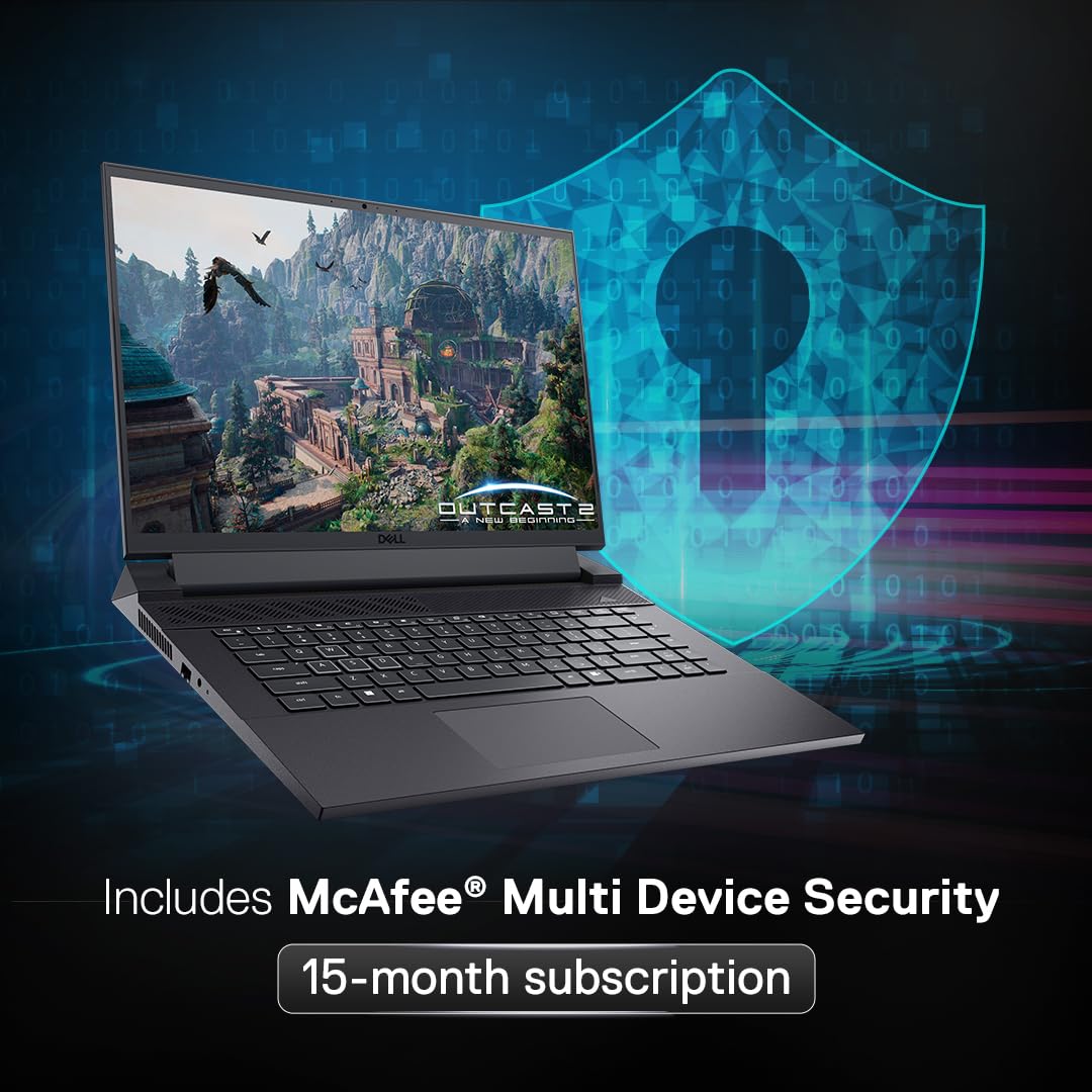 Dell G16 7630 features McAfee security