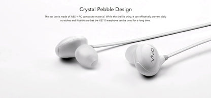 vivo Xe710 Wired Type C Earphones with Mic for Clear Calling, Powerful Audio,1.25M Cable (White, in The Ear) - in Ear