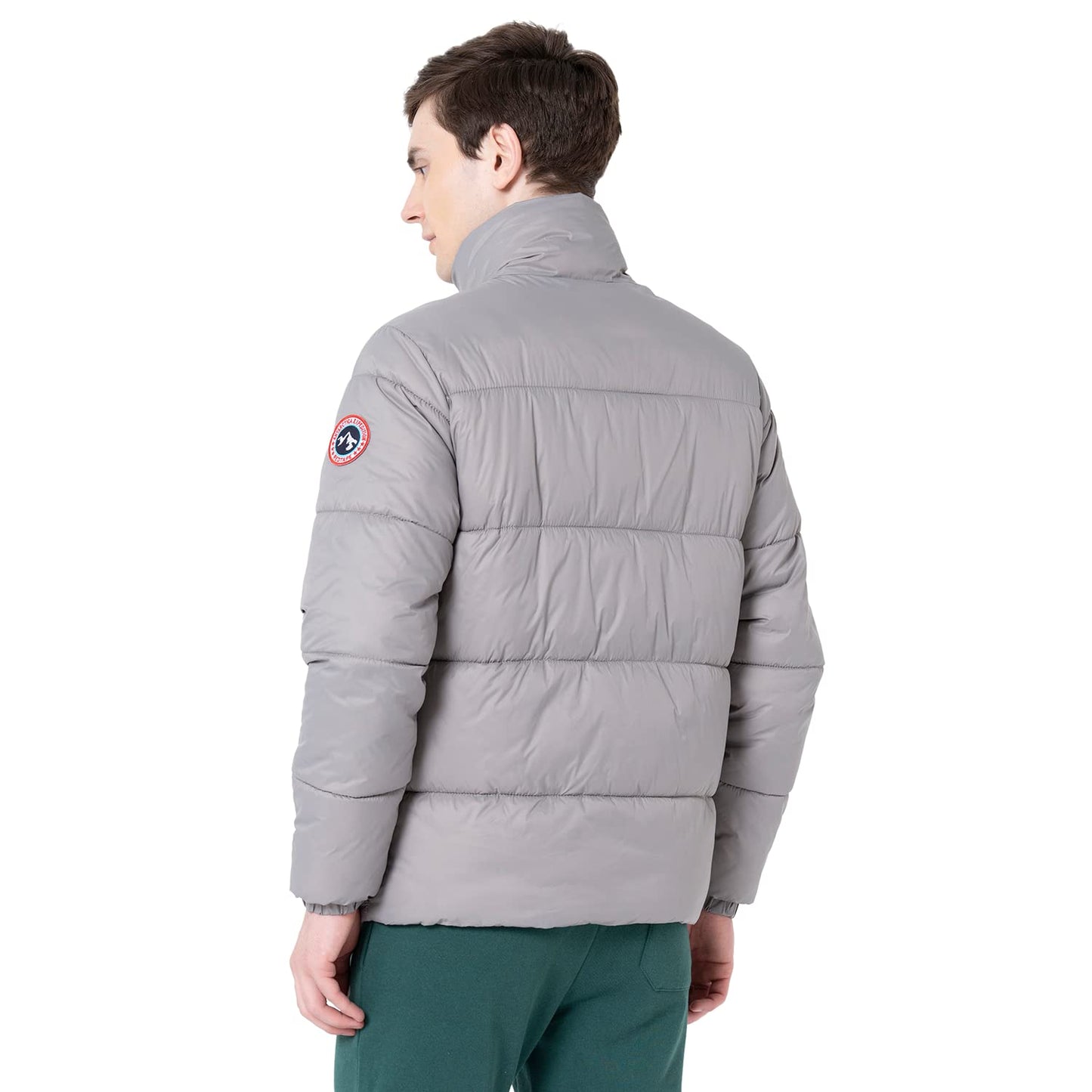 Red Tape Men's Slate Grey Solid Padded Jacket