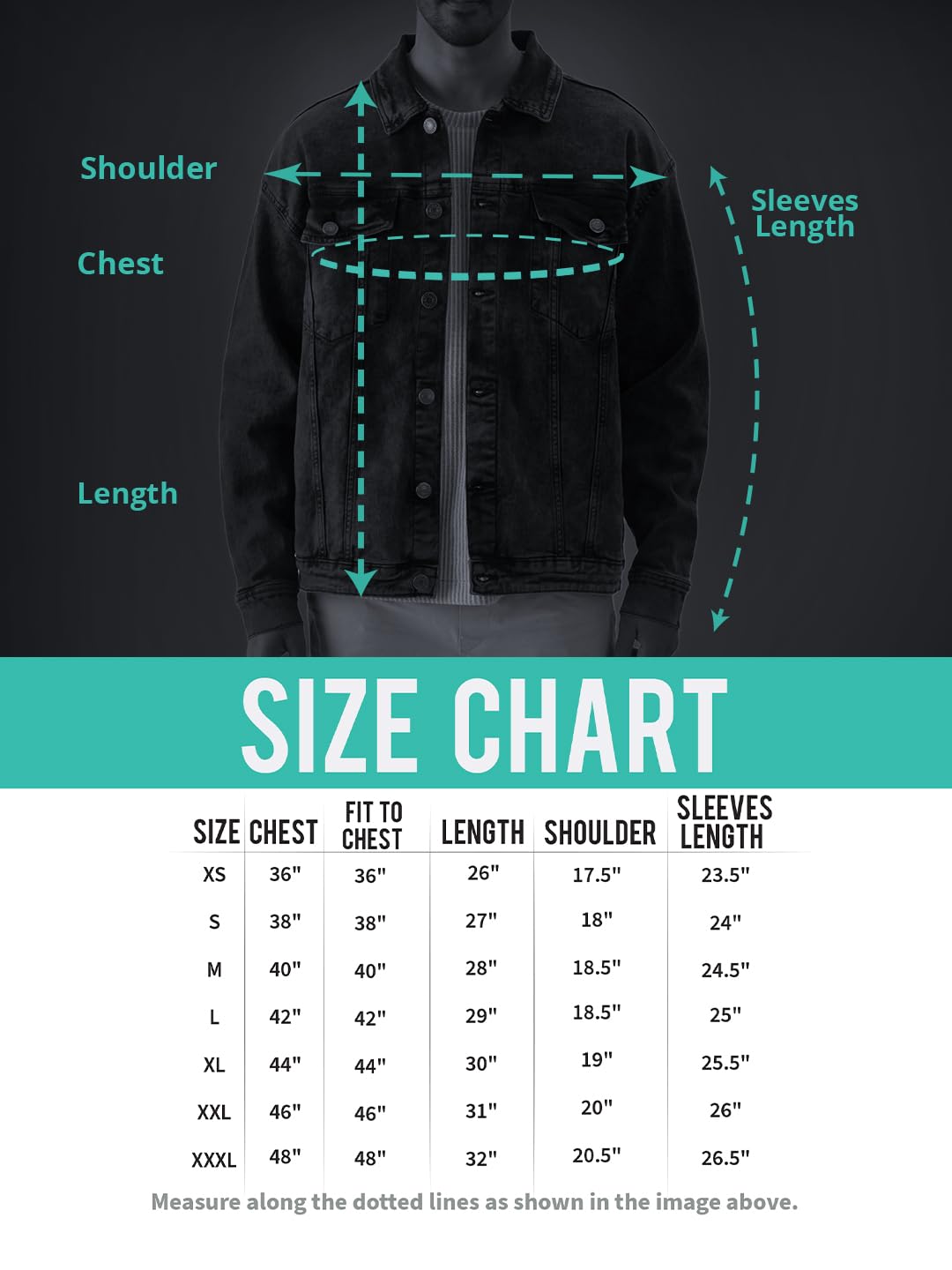 The Souled Store Solids: Ebony Oversized Fit Long Sleeve Collared Neck Button Front Denim Jacket