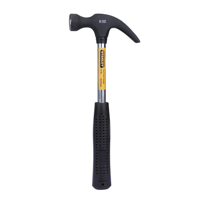 STANLEY 51-152 Claw Hammer with Steel Shaft for Masonry, Woodwork, Fittings for Home, DIY, Mechanic, Industrial & Professional Use, GREY & BLACK