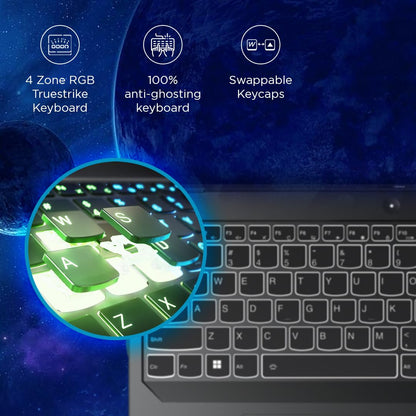 Lenovo Legion Pro 5 features 4 zone RGB TrueStrike keyboard