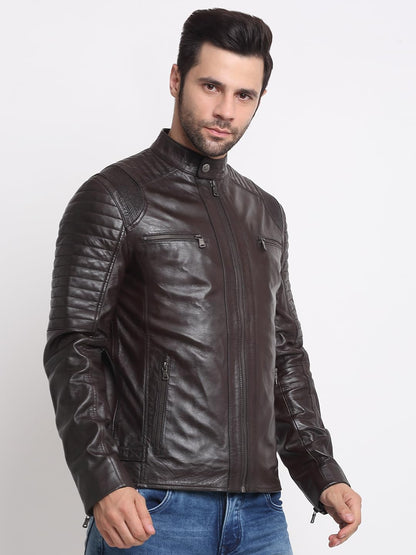 TEAKWOOD LEATHERS Men’s Casual Stylish Leather Jacket