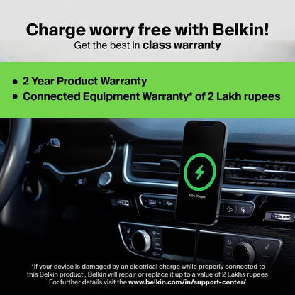 Belkin Dual USB-C Car Charger, 42W (12W+30W) PD, Black