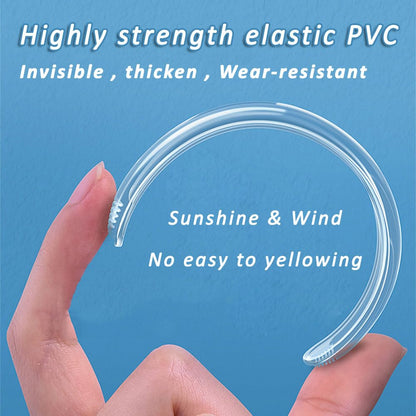 High-strength elastic PVC car door scratch protector, invisible, thickened, and water-resistant for added durability