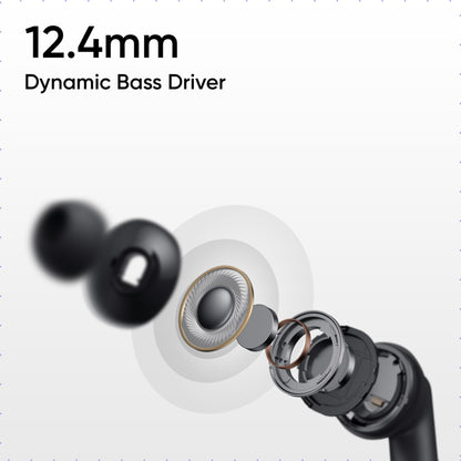 realme Buds T310 Truly Wireless in-Ear Earbuds with 46dB Hybrid ANC, 360° Spatial Audio, 12.4mm Dynamic Bass Driver, Upto 40Hrs Battery and Fast Charging (Agile White)