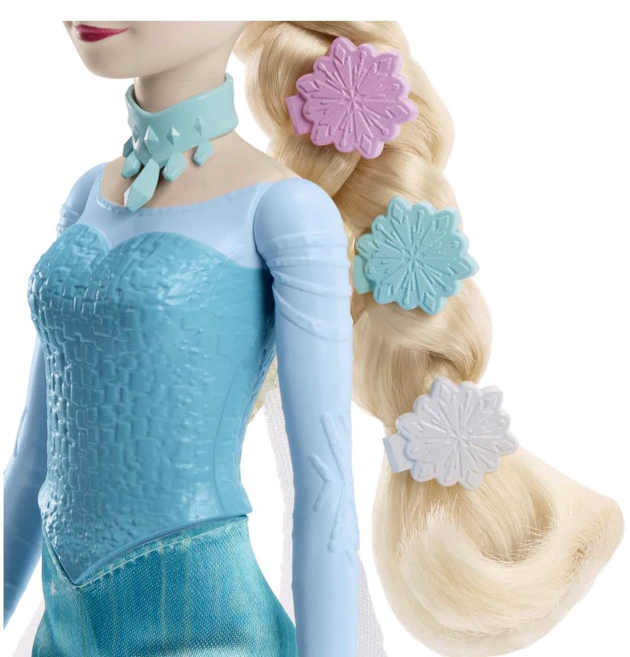 Disney Frozen Toys, Elsa Fashion Doll in Signature Blue Dress and 9 Accessories Inspired by Frozen Movies, Gifts for Kids