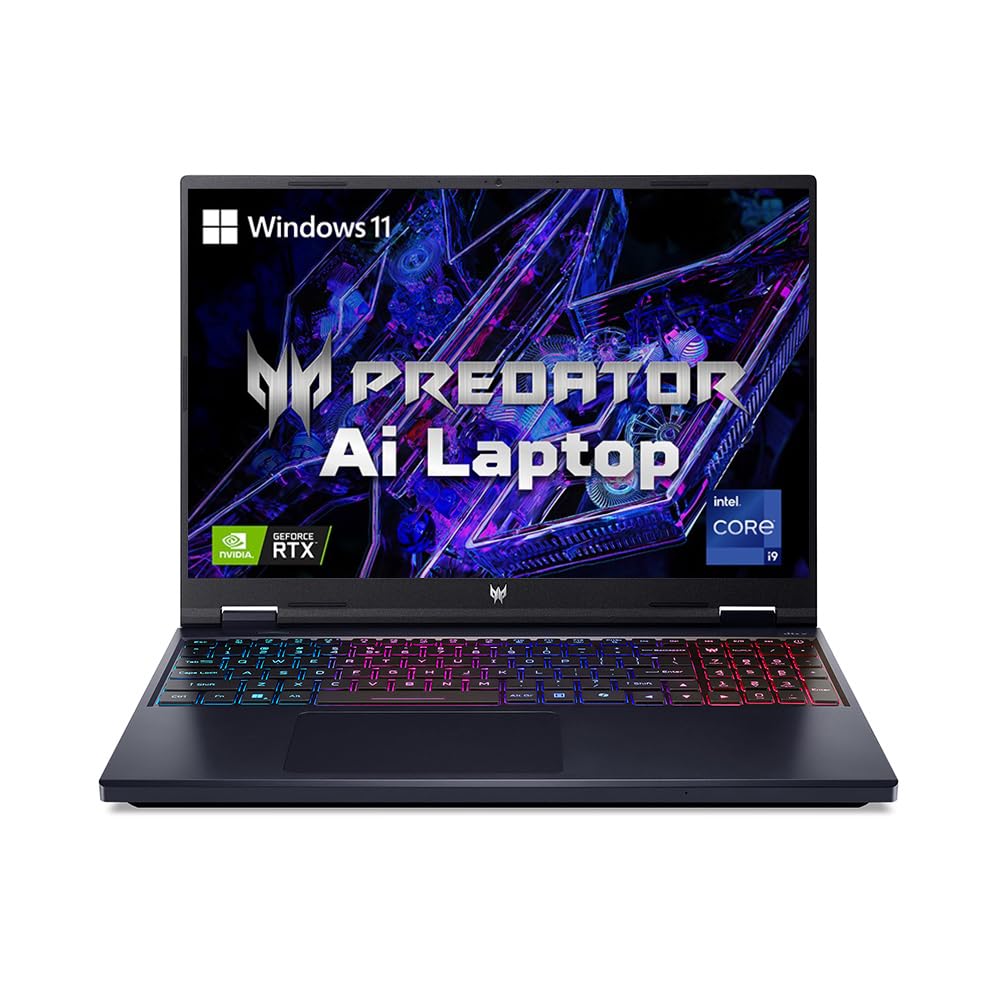 Acer Predator Helios Neo 16 Gaming Laptop 14th Gen Intel Core i9 Processor (Windows 11 Home/16 GB/1 TB SSD/NVIDIA GeForce RTX 4070) PHN16-72 with 40.64 cm (16") WQXGA Display