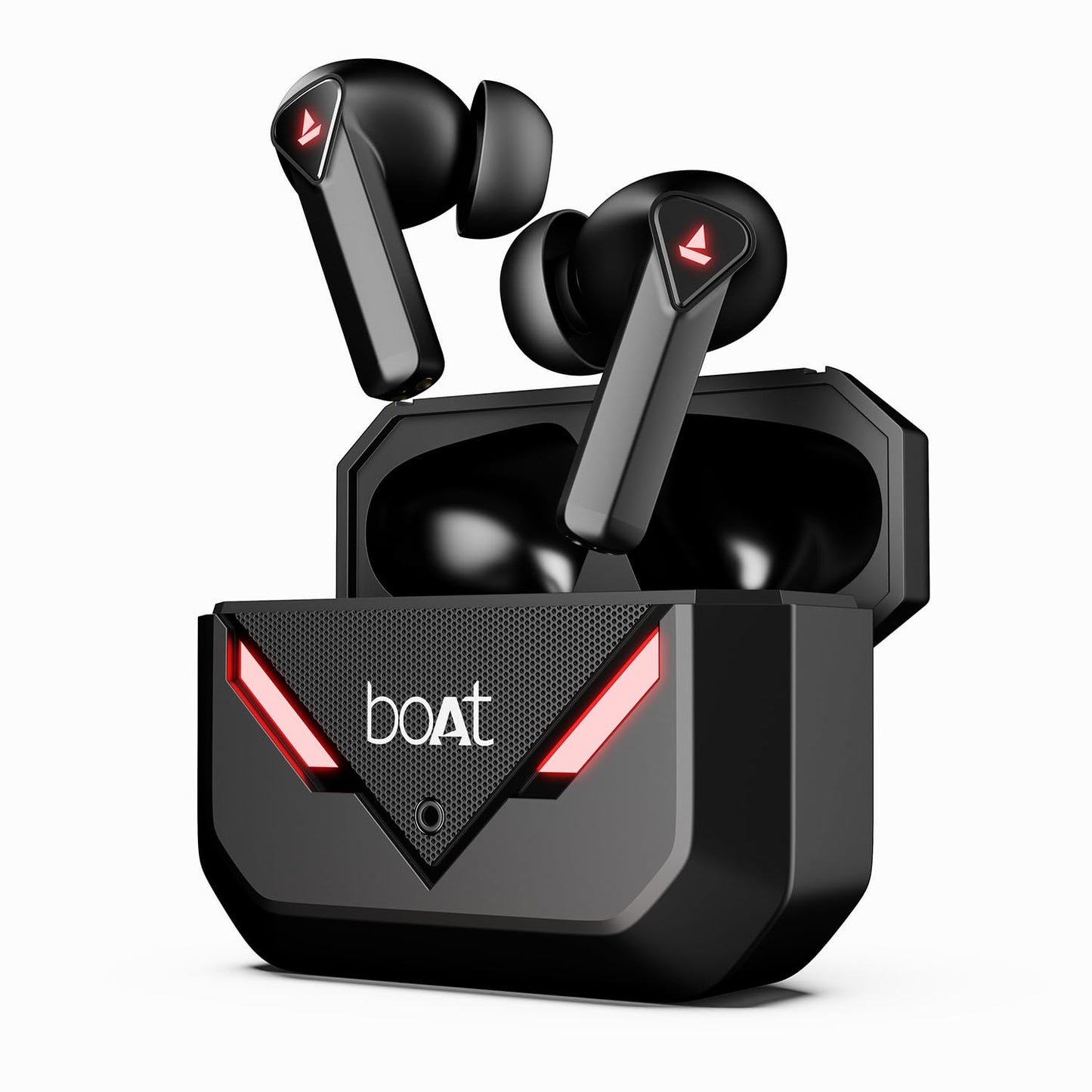 boAt Newly Launched Immortal 158 TWS in Ear Gaming Earbuds with 40hrs Playback, 40ms Super-Low Latency Beast Mode, RGB LEDs, 4 Mics with ENx, IWP, ASAP Charge, BTv5.3(Black Sabre)