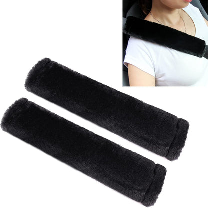 Simxen Soft Faux Sheepskin Seat Belt Shoulder Pad