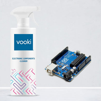 Vooki Electronic Components Cleaner Spray with Rapid Dry Technology - 500ml (Pack of 2)