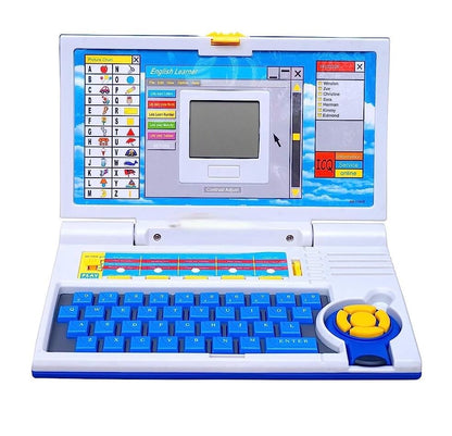 Cable World® Educational Laptop Computer Toy for Kids Above 3 Years - 20 Fun Activity Learning Machine, Now Learn Letter, Words, Games, Mathematics, Music, Logic, Memory Tool - Blue