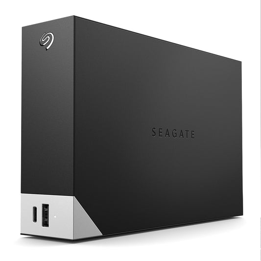 Seagate One Touch Hub 4TB Desktop External HDD – USB-C & USB 3.0 Port, with 3 yr Data Recovery Services, for Computer PC Laptop Mac, 6 Months Dropbox Backup Plan (STLC4000400), Black