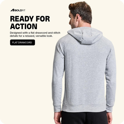 Boldfit Hoodies for Men Hoodie for Men Sweatshirt for Men Soft Touch Hoodies for Boys Raglan Sleeve Hoodies Regular Fit Hoodies for Men Stylish for Gym Travel Pullover for Men Hoodie