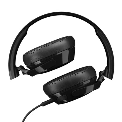 Skullcandy Riff On-Ear Wired Headphones, Microphone, Works with Bluetooth Devices and Computers - Black