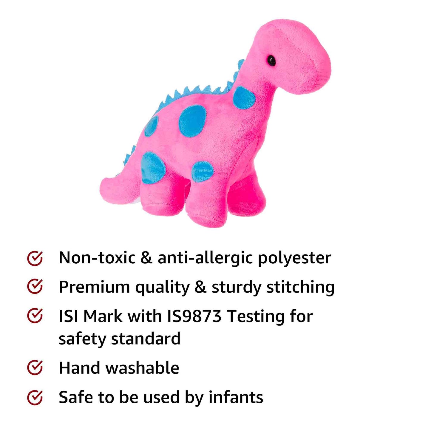 Amazon Brand - Jam & Honey Dino, Magenta, 22 Cm - Dinosaur